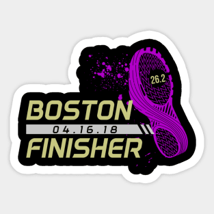 Boston Runner Finisher Marathon 2018 Sticker